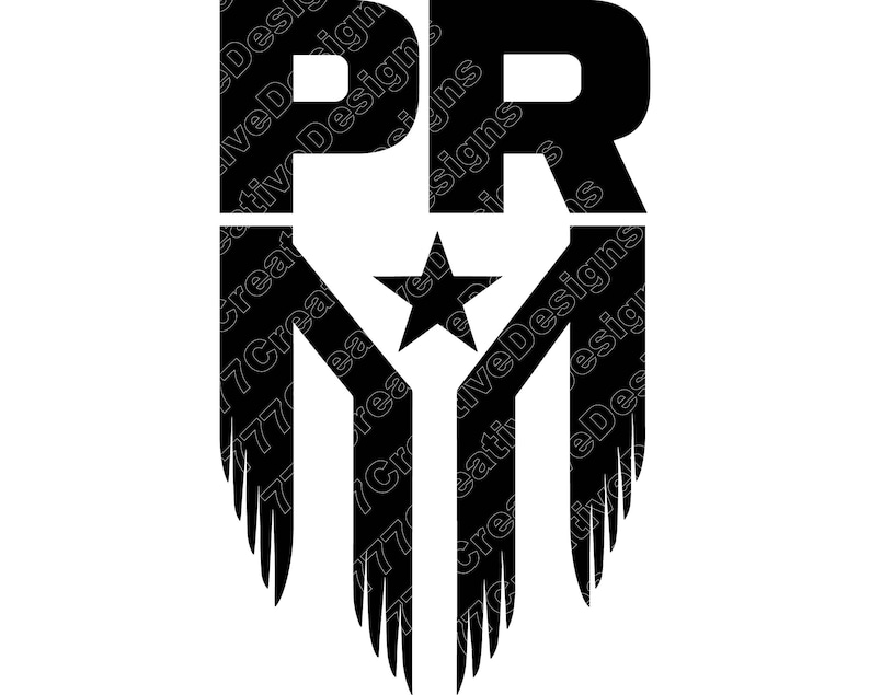 Distressed Puerto Rico Flag Vector Illustration, Puerto Rico Flag SVG, PNG, JPG, Clipart, Puerto Rico Silhouette, Grunge Flag, Vintage Flag