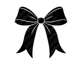 Bow Vector Illustration, Bow SVG, Bow PNG, Coquette Bow, Bow Art, Bow Clipart, Cut Files, Bow Silhouette, Ribbon Bow, Gift Bow, Bow Design