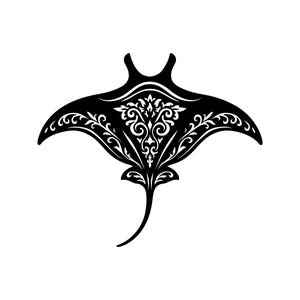 Manta Ray Vector Illustration, Manta Ray SVG, Manta Ray PNG, Manta Ray JPG, Manta Ray Art, Ray Clipart, Ray Silhouette, Ocean Ray, Sea Ray