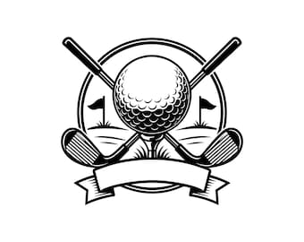 Personalized Golf Logo Vector Illustration, Golf Logo SVG, Golf PNG, JPG, Golf Art, Golf Clipart, Golf Silhouette, Golf Emblem, Custom Golf