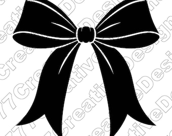 Bow Vector Illustration, Bow Svg, Bow Png, Coquette Bow, Bow Art, Bow Clipart, Cut Files, Bow Silhouette, Ribbon Bow, Gift Bow, Bow Design