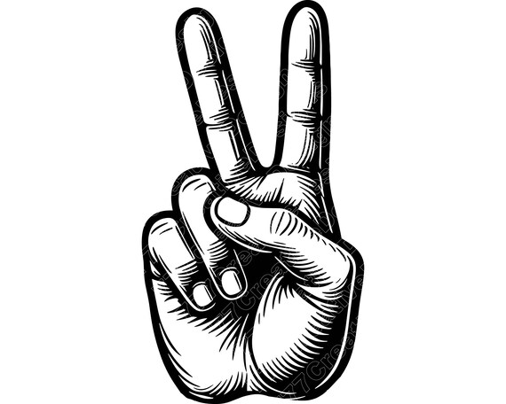 Piece Sign Hand Vector Peace Hand Symbol Png