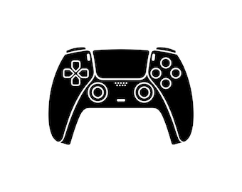 PS5 Game Controller Vector Illustration, Game Controller SVG, Controller PNG, JPG, Controller Clipart, Controller Silhouette, PlayStation 5
