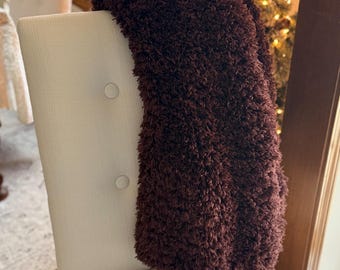 Furry Throw Blanket, Fluffy Blanket, Winter Throw