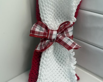 Handmade Cotton Washcloth Set, Soft Knit Dishcloth