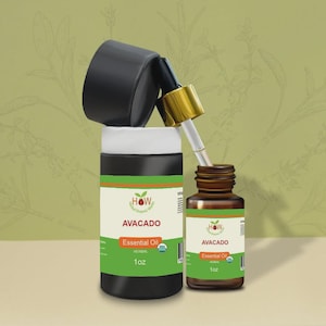 Avocado Essential Oil 1oz – 100% Pure Organic Cold Pressed Carrier Oil for Hair, Skin & Natural Wellness
