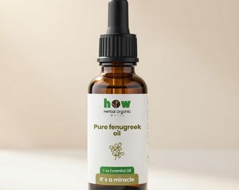 Reines Bockshornkleeöl 1 Unze - Kaltgepresstes Methi-Samenöl für die Haar- und Kopfhautpflege - Natürliches Kräuter-Hautpflegendes Schönheitsöl