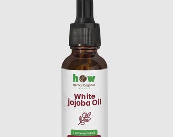 Cold-Pressed Jojoba Oil: Natural Skin & Hair Carrier Oil - 1oz