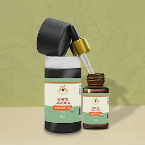 White Jojoba Oil 30ml (1 oz) – Pure Cold-Pressed Carrier Oil for Skin, Hair & Natural Wellness