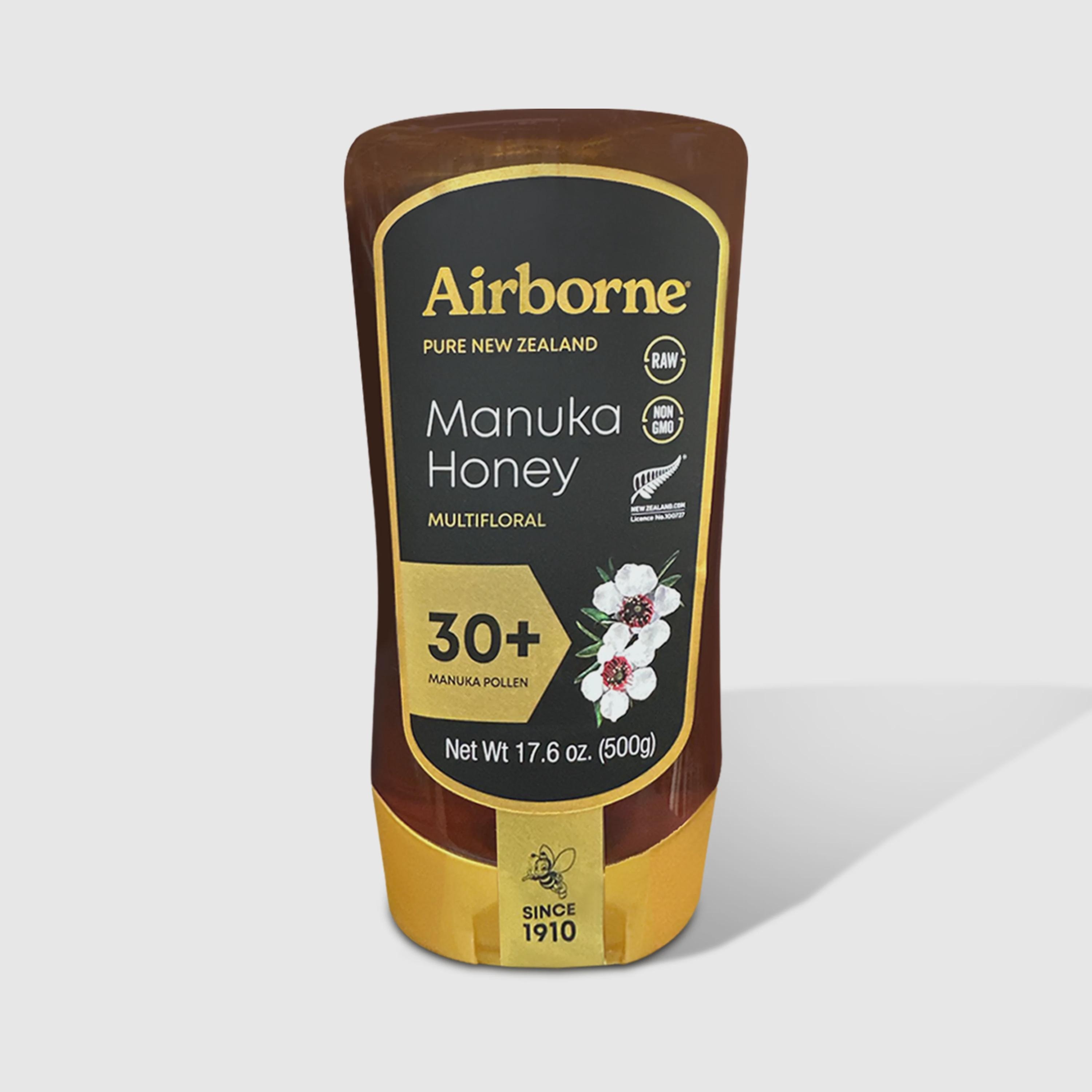 Multifloral Manuka Honey Airborne pac Honey.3 Wildflower & Manuka Airborne その他 30+ online Shop | 500g Squeeze その他