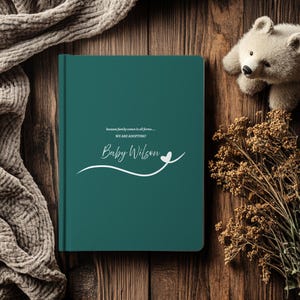 Adoption Gift, Our Adoption Journey Personalized Adoption Journal Notebook, Custom Adoption Planner, Miracle Baby Gift.