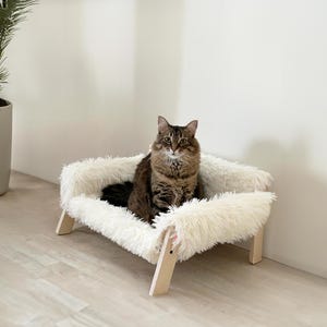 Cat Sofa Bed, Calming Cat Cave, Pet Furniture, Cat Cushion, Warm Cat Blanket, Pet Gifts, Puppy Bed, Kitten Sleep Cave, Cat Lover