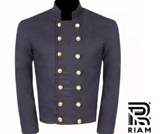 Civil War Officer's Shell Jacket: Reenactment Tunic, Brass Buttons