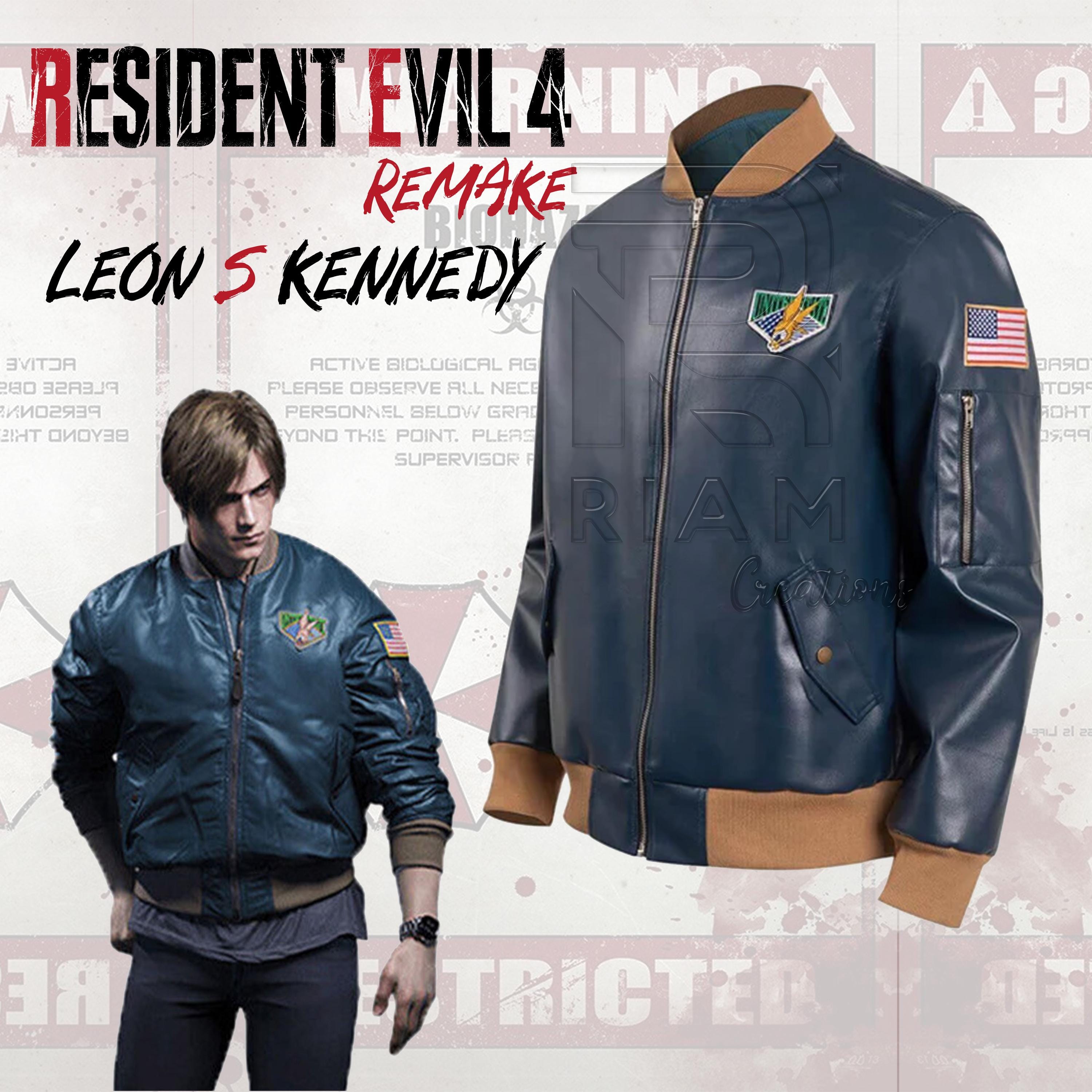 Leon kennedy blue bomber jacket - Etsy 日本