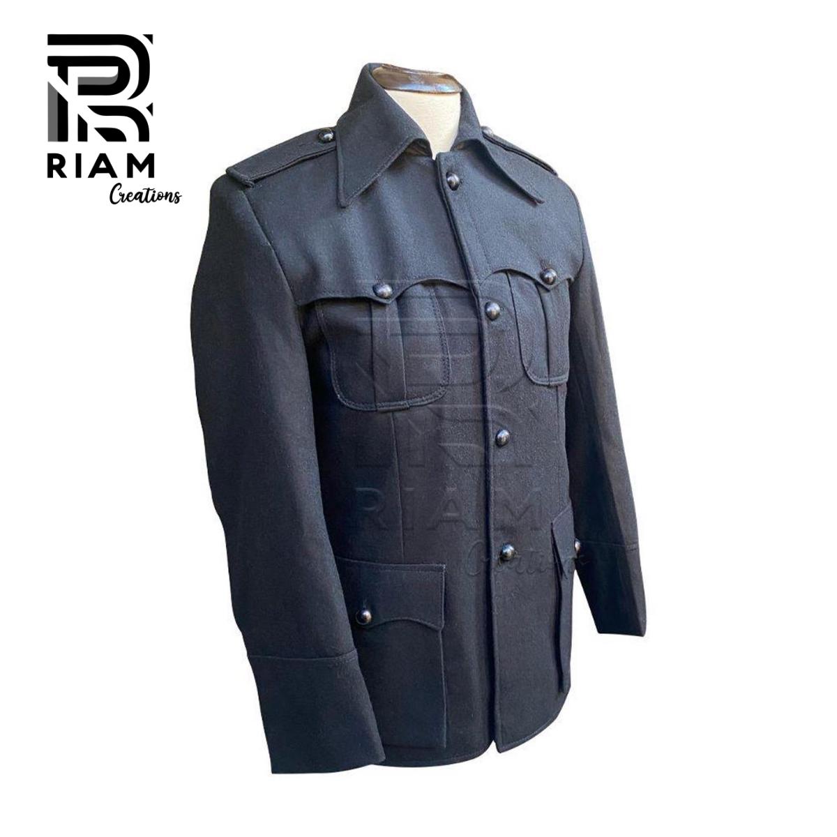WWII Inspired Wool Military Tunic: Vintage Army Officer Jacket - Etsy ...
