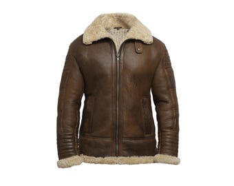 Leon S Kennedy Shearling Jacket – Resident Evil RE4 B3 Flight Cosplay Unisex Leather Jacket