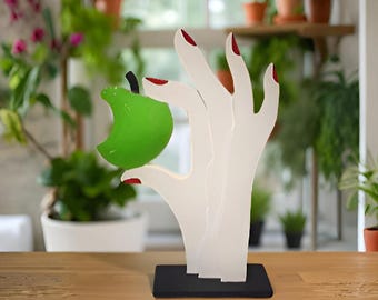 Plexiglass Apple Sculpture, Pop Art Home Decor