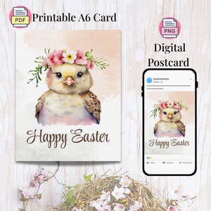 Set di 10 biglietti di Pasqua classici, cartoline digitali di Pasqua, set di biglietti stampabili, auguri di Pasqua, regalo di Pasqua dell'ultimo minuto, download immediato