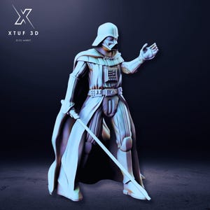 Darth Vader Figure, 3D model design, Darth Vader Statue Stl, Star Wars 3D Digital STL, Darth Vader Stl Model, Star Wars Stl File 3D Printing