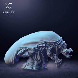 Xenomorph Head, Xenomorph Statue Stl, Alien Digital STL, Xenomorph Head Stl Model, Alien Stl File 3D Printing, Xenomorph Stl 3D model design