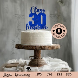 30 jaar decor SVG I Class Reunion 1994 I 30th SVG I High School Reunion SVG I Class Of 1994 digitale download I Cut-bestand