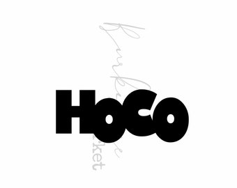 HoCo 2024 Decor SVG I HoCo I Homecoming SVG I High School Football Game SVG I Class Of 2024 Digital Download I Cut File