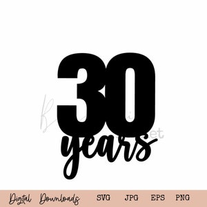 30 jaar Decor SVG I Class Reunion 1993 I 30 Wedding Anniversary SVG I High School Reunion SVG I Class Of 1993 Digital Download I Cut File