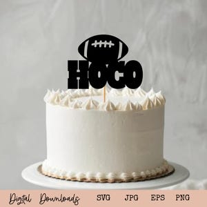 Décoration football HoCo SVG I HoCo I Retrouvailles SVG I Jeu de football lycéen SVG I Classe de 2024 téléchargement numérique I