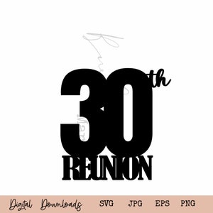 30 Jahre Dekor SVG I Klassentreffen 1993 I 30er Jahre SVG I High School Wiedersehen SVG I Klasse 1993 Digitaler Download I Schnittdatei