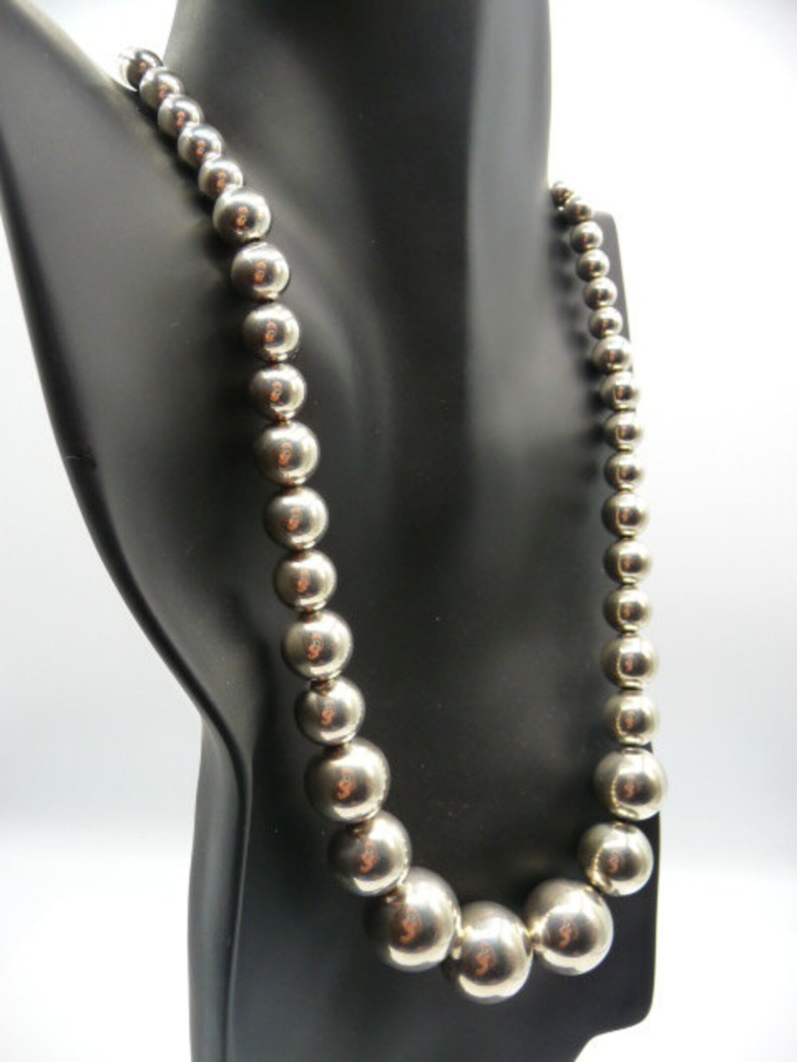 Solid 925 Sterling Silver, Moon Cut Ball Bead Chain Necklace, Made In Italy, Chains For Men, Women's Necklace For Charms, Gift For Him/her - UK - Foto 7