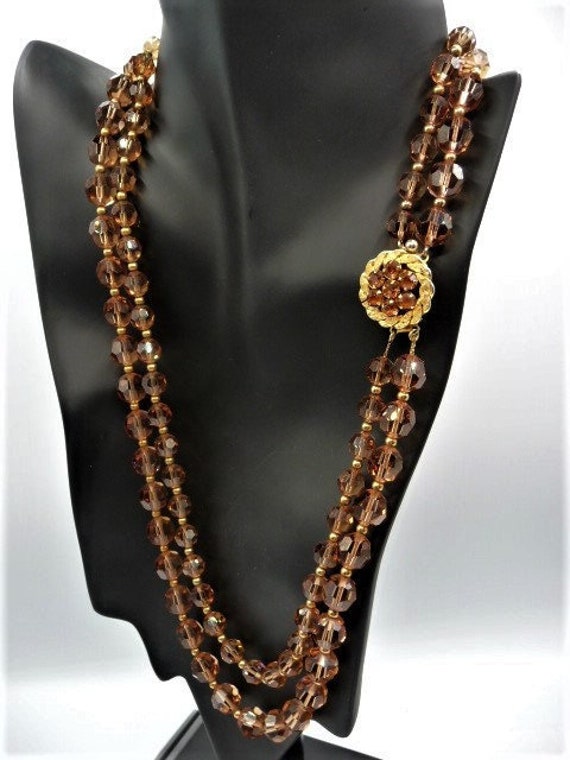 1960s Napier 2 strand necklace clip earrings set,… - image 5