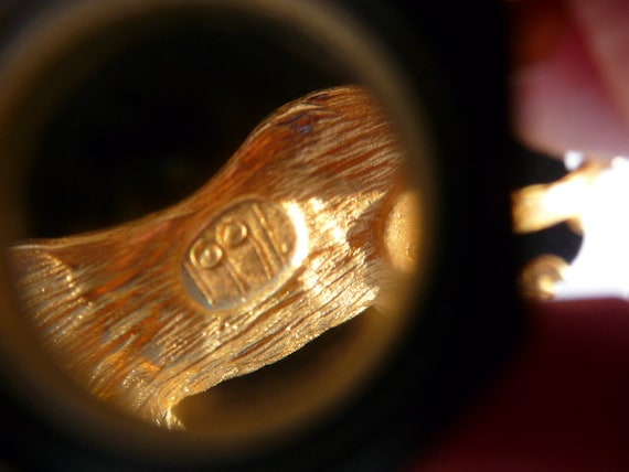 Kenneth Jay Lane griffin brooch pin, jewel encrus… - image 9