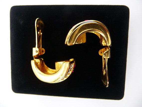 Christian Dior © half circle flags clip earrings,… - image 4