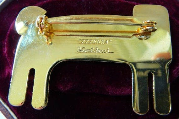 Laurel Burch ZZZebra pin brooch, lion zebra fanta… - image 4