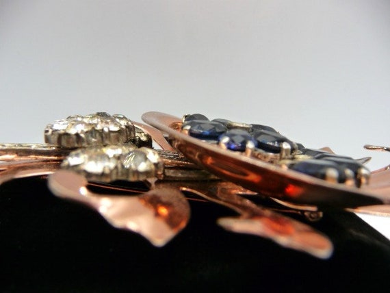 Bohlinger vermeil sterling brooch pin, Art Nouvea… - image 10