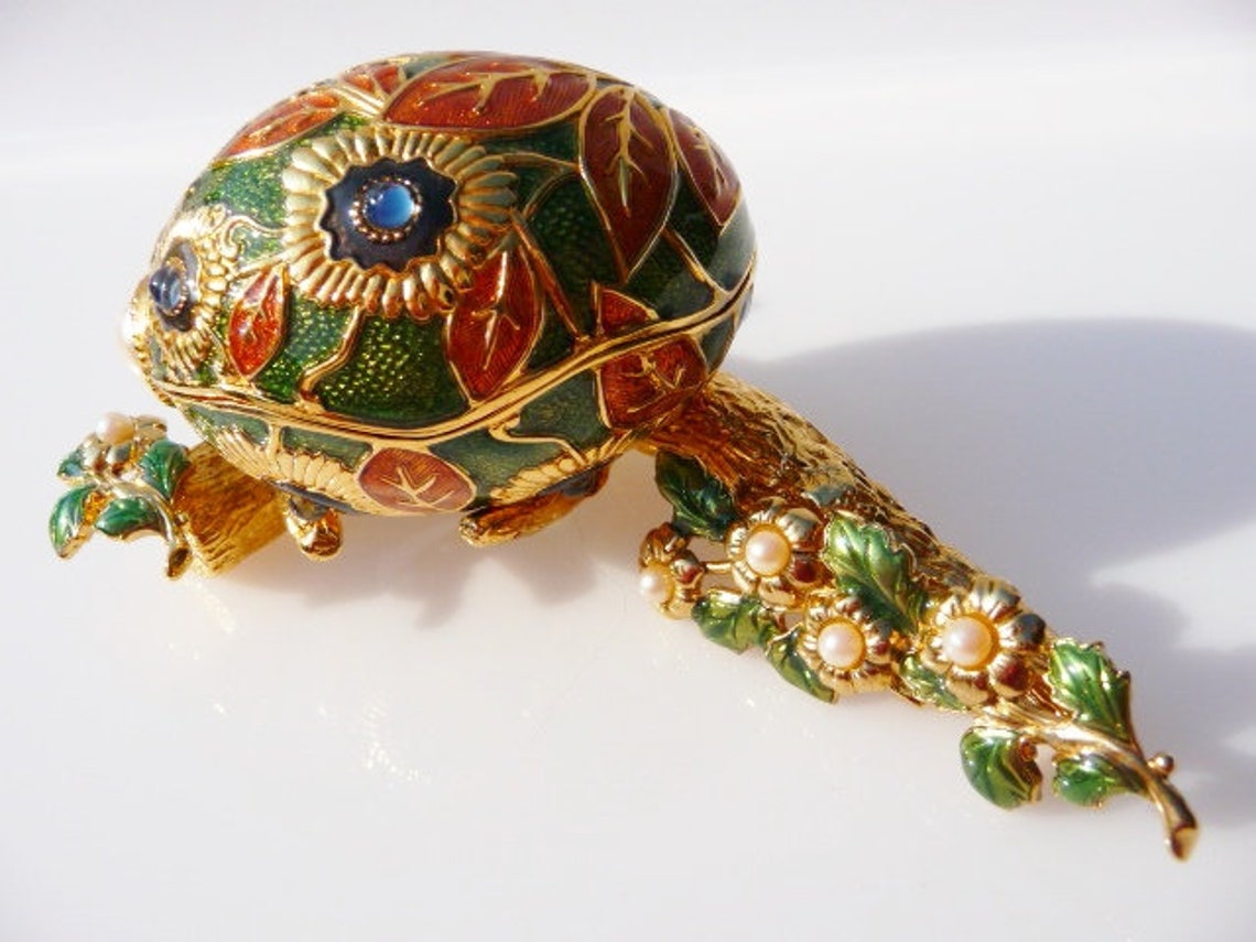 Edgar Berebi limited edition jeweled egg trinket box signed Etsy