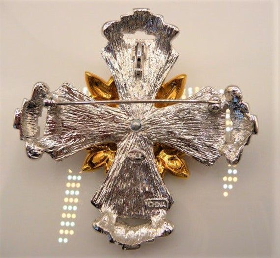 Kenneth Jay Lane Maltese cross brooch pin, Order … - image 10