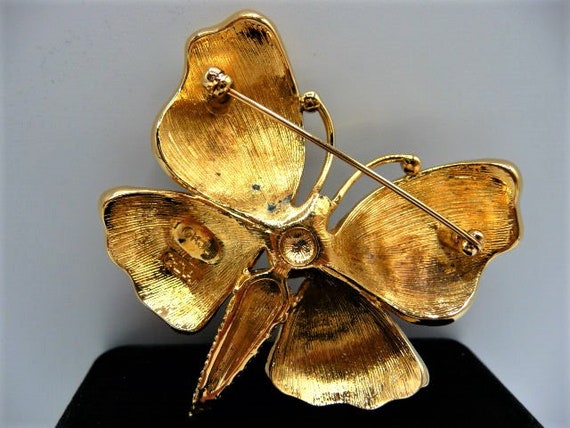 Kenneth Jay Lane enameled moth Princess butterfly… - image 10