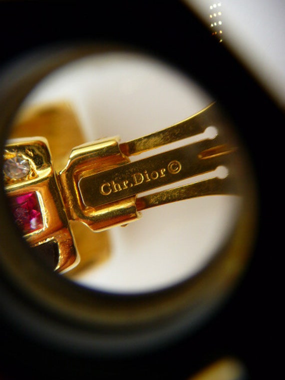Christian Dior © half circle flags clip earrings,… - image 9