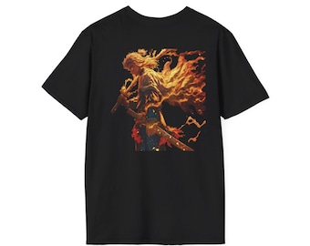 Demon Slayer Rengoku Graphic Tee, Anime Cotton T-Shirt