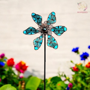 Flower Wind Spinner, Yard Wind Spinner, Tuinmolen, Kinetische windmolen, Gazondecoratie, Tuindecoratie