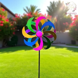 Flower Wind Spinner, Yard Wind Spinner, Tuinmolen, Kinetische windmolen, Gazondecoratie, Tuindecoratie