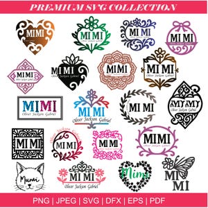 Faire-part Mimi, nouvelle chemise mimi, tasse mimi personnalisée, cadeau de fête des mères Mimi, vêtements Mimi, future chemise Mimi, SVG Mimi, téléchargement Mimi, Png, Pdf