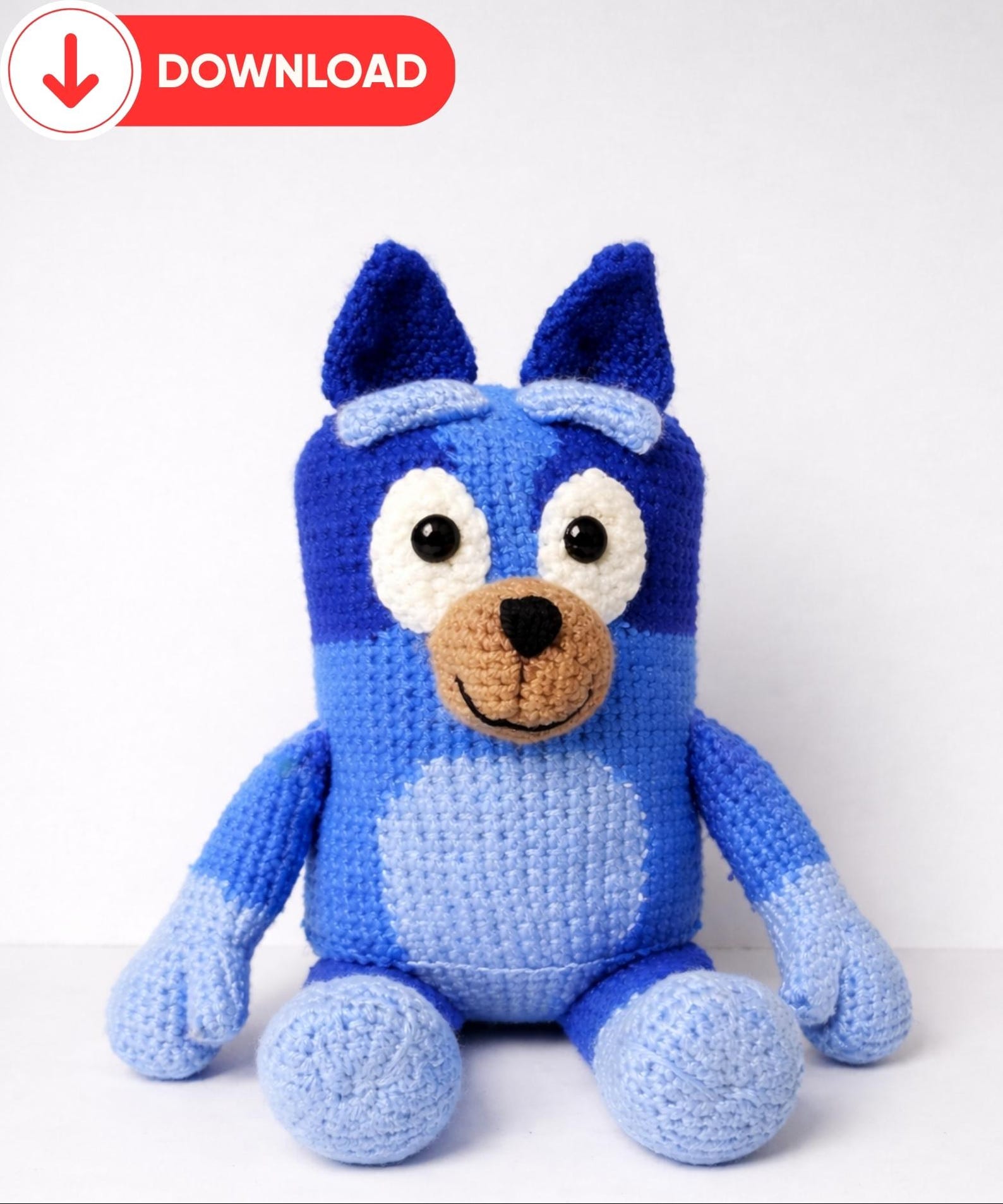 Bluey Crochet Pattern Beginner Amigurumi Dog Toy (PDF Download) Etsy — free download