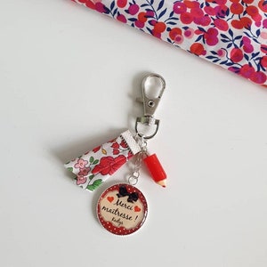 Master Gift - Mini Sleutelhanger "Dank u meesteres" rode erwten