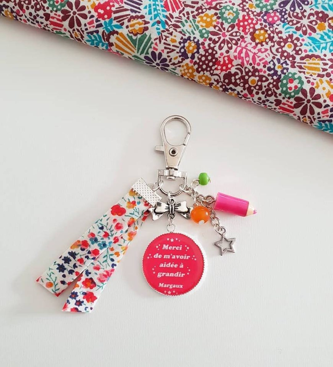 Key Rings Nanny Nanny Gift - Nursery Gift - Mini Customizable Key Ring