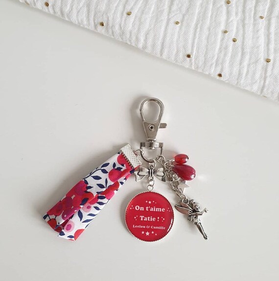 Portachiavi Regalo Per Tata, Nonna E Mamma. Idea Regalo Personalizzata Per Compleanni, Festa Della Mamma O Natale. Design Affettuoso.
