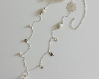 Necklace pregnancy bola - ivory lace