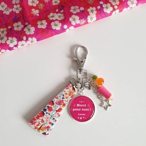 Nanny gift - master gift - Personalized keyring "Thank you for everything" signature