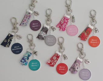 Nursery gift - nanny gift - personalized gift - Personalized key ring